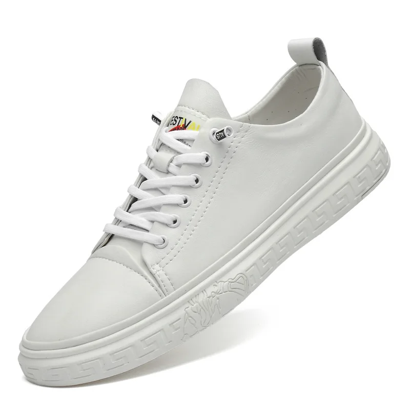 Весна 2020 г. Новые кожаные мужские повседневные сандалии из мягкой кожи в