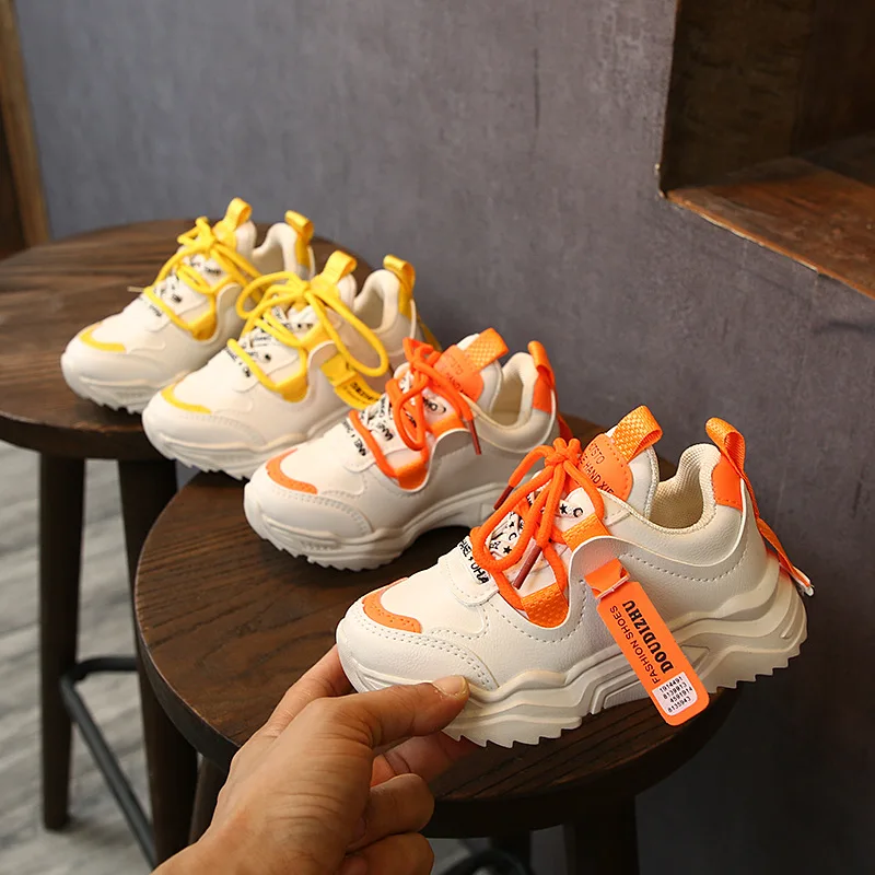 Детские кроссовки на шнуровке легкие дышащие для мальчиков и девочек