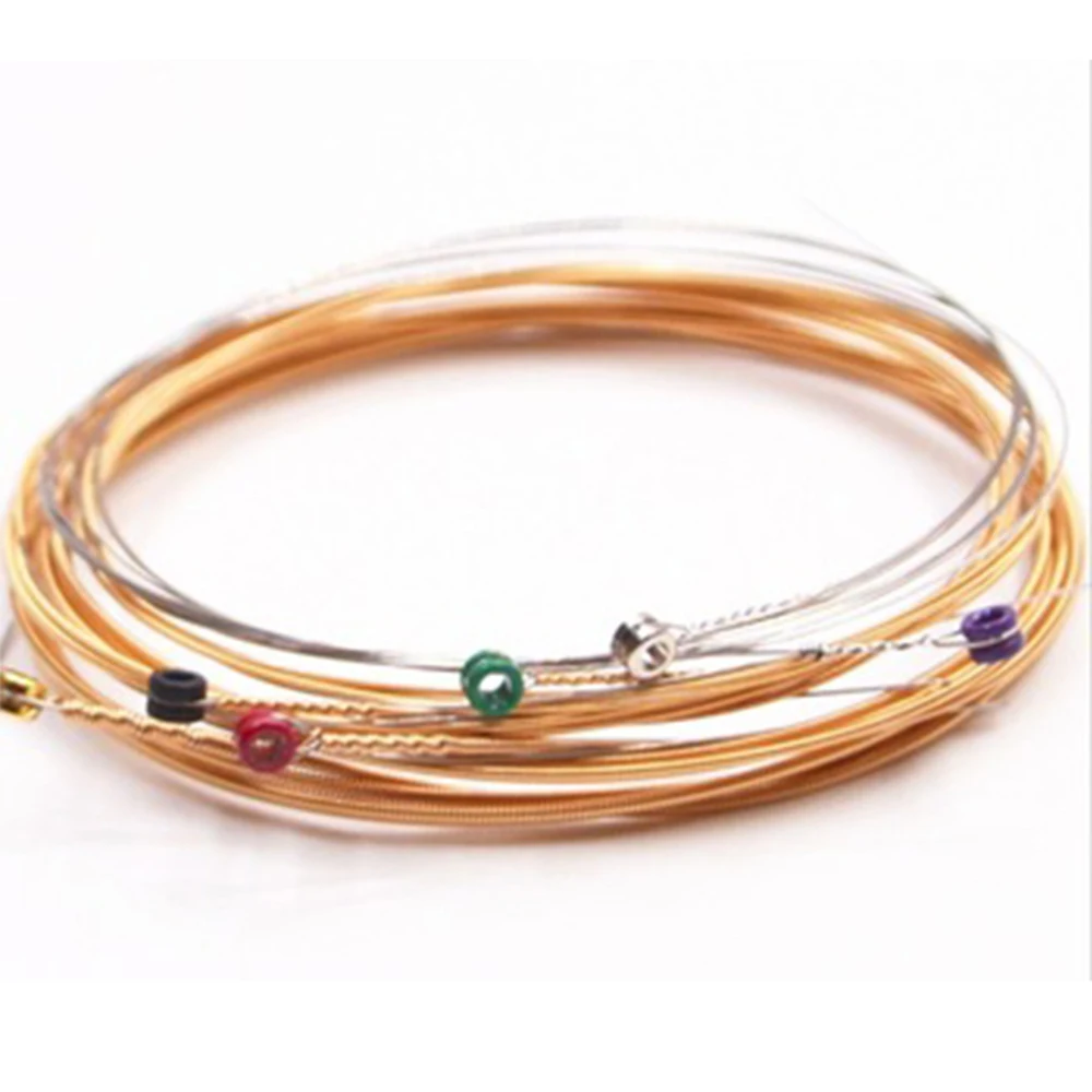 New 6 or 12 Guitar string electric Acoustic Classical musical Stringed instruments guitarras oem Rose guitar parts& accessories - Цвет: GS9100 acoustic 011