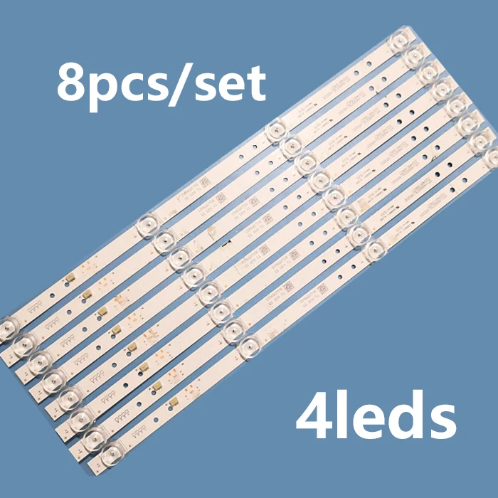 

8pcs/set LED backlight strip 4leds for CAIRI55 HY-A490C6/A500C 3204819407