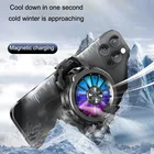 Игровой вентилятор для телефона, вентилятор с жидкостным охлаждением, с зажимом сзади, Magsafe Беспроводная зарядка для IPhone, для телефона Black Shark radiato