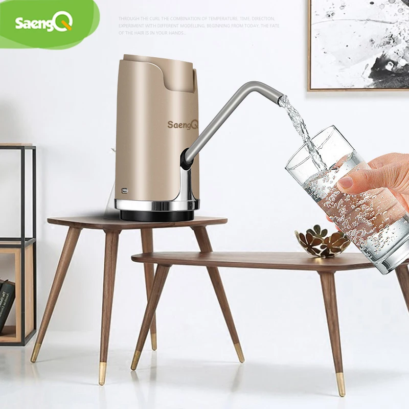 Электрический дозатор воды saengQ портативная бутылка для питьевой умный
