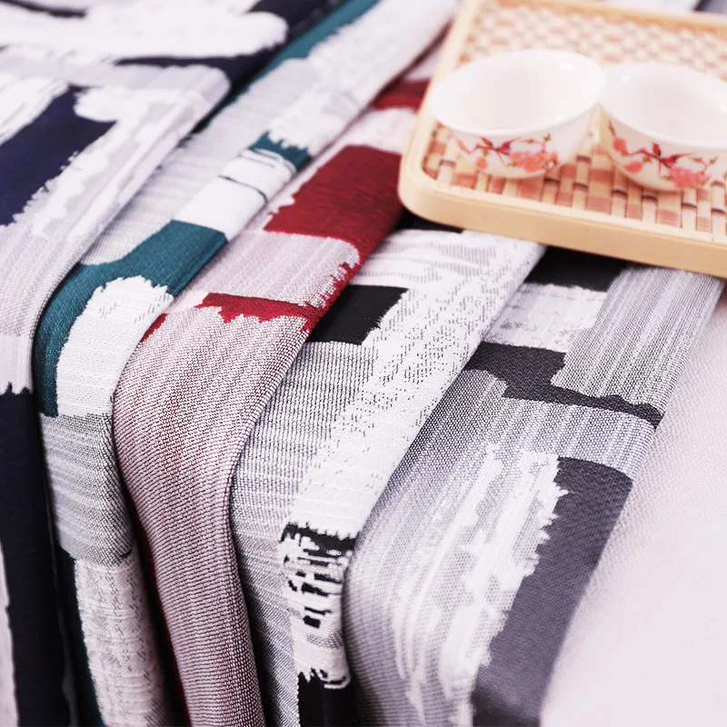 Ткань занавеска жаккардовая ткань материал для чехла на подушку скатерть с