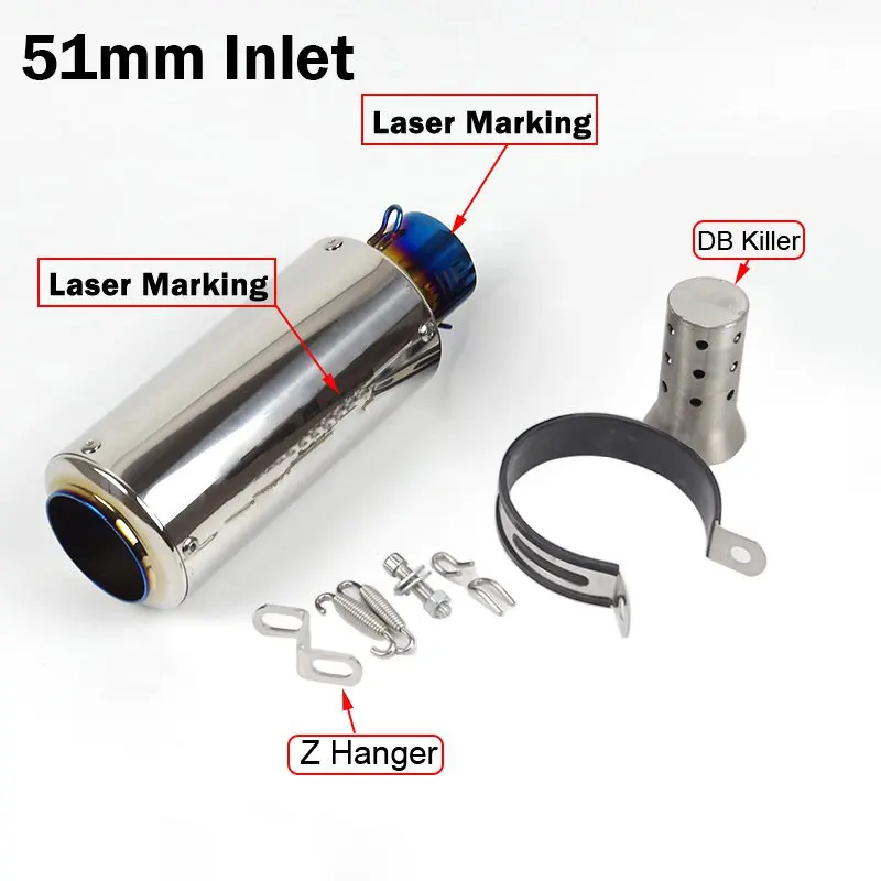 

Free Shipping Motorcycle Exhaust DB Killer Motocross Exhaust Pipe Muffler for Project Carbon Fiber Exhaust Pipe for Z900 NMAX
