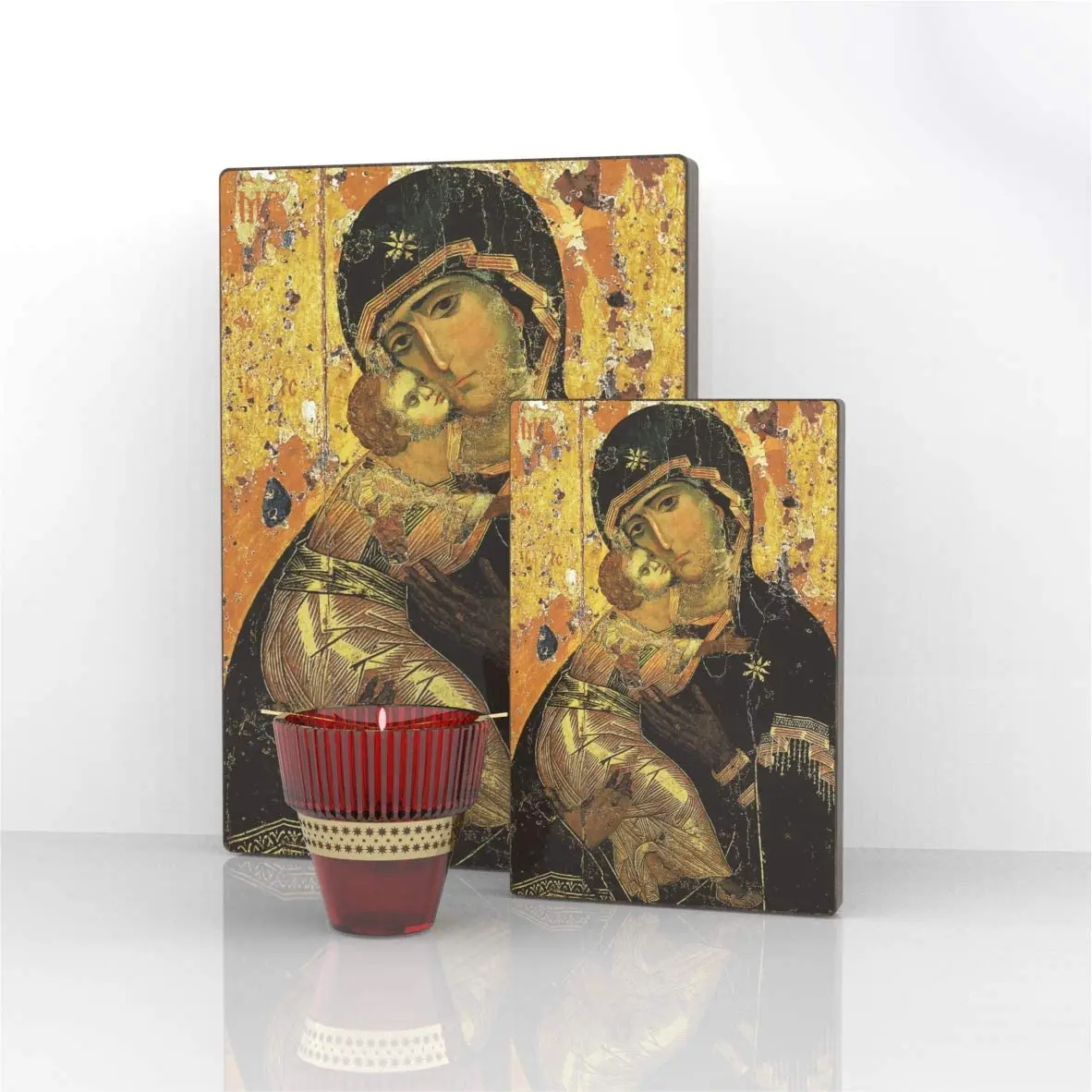 Православная икона теотоко Владимира российский религиозный холст от Ho Me Lili