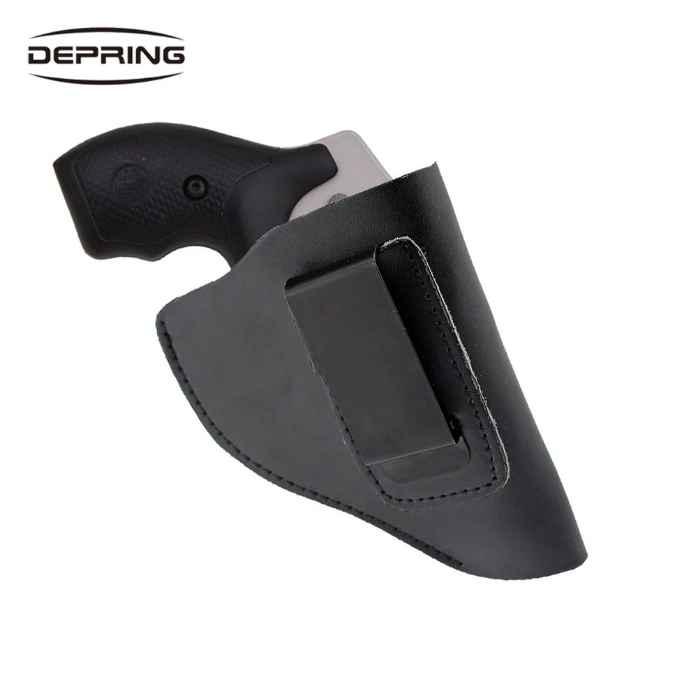 

Кожаная кобура для пистолета IWB для J-Frame .38 специальный револьвер Ruger LCR Smith & Wesson Body Guard Taurus