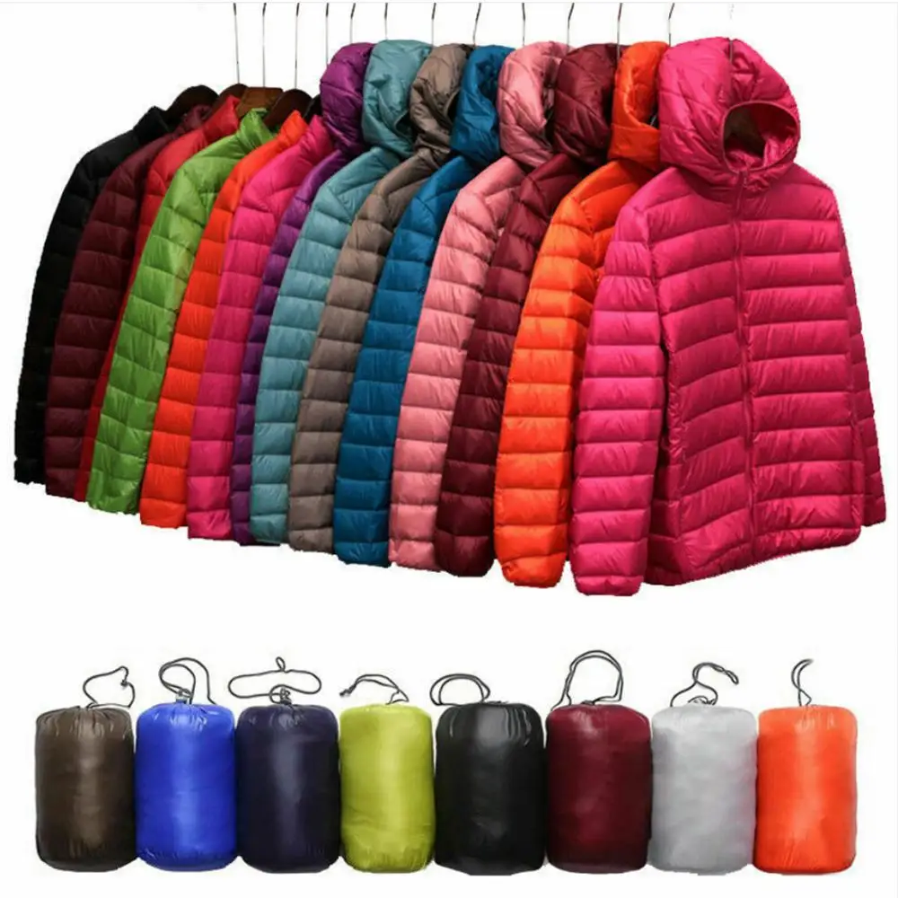 

Solid Style Women's Duck Down Lightweight Jacket Winter Outerwear Coat Puffer