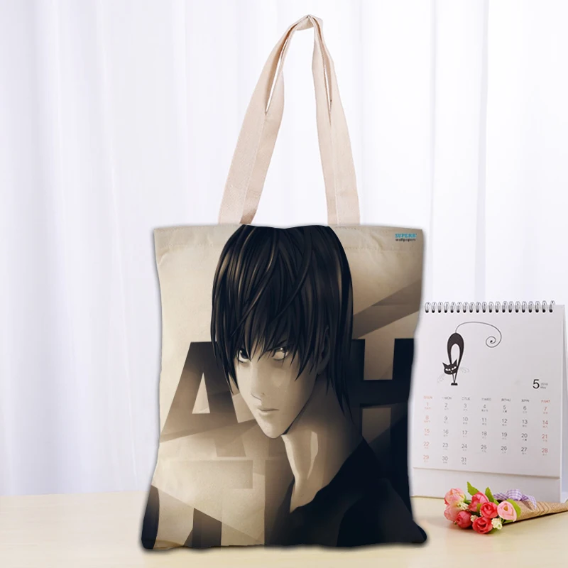 Индивидуальная сумка-тоут Death Note многоразовая Женская Холщовая Сумка через плечо
