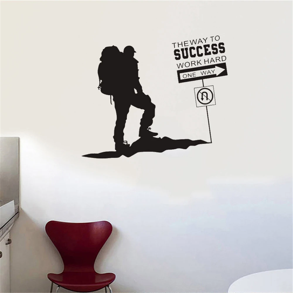 

Soldiers Climbing Mountain Character Wall Sticker Rock Climber Wall Decals For Kids Room Bedroom Decor Art Mural DW8886