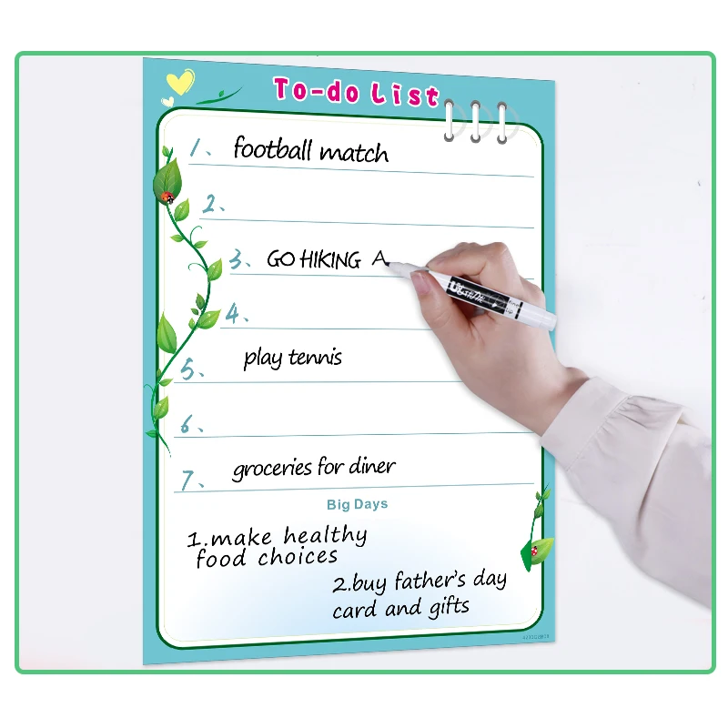 Холодильник Кухня напоминание Памятка стираемые магнитные сообщения Белая