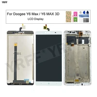 White LCD Display For Doogee MAX With Frame LCD Screens Touch Screen Digitizer Assembly Panel Phone Repair Sets