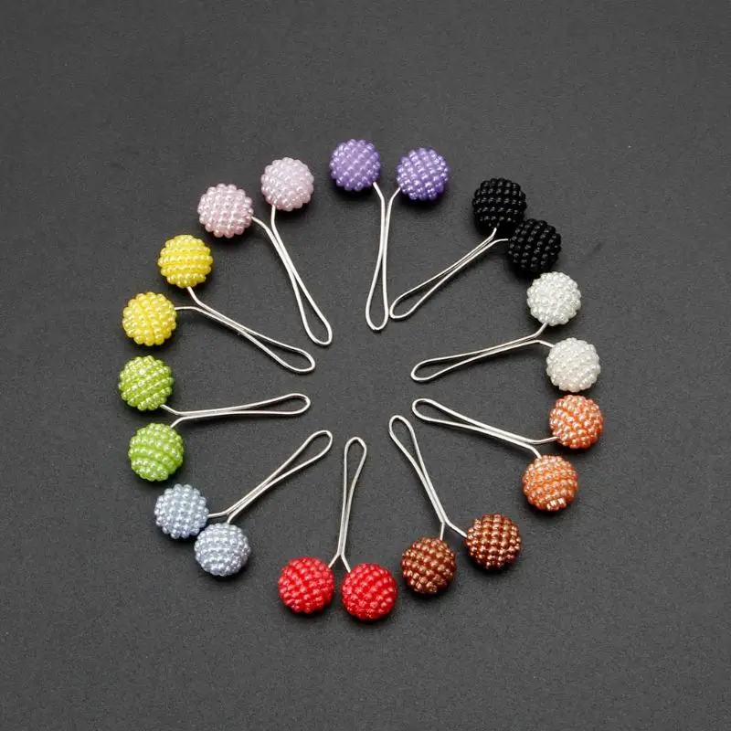 12 шт мусульманский хиджаб шарф защитные заколки жемчужные брошь из шариков