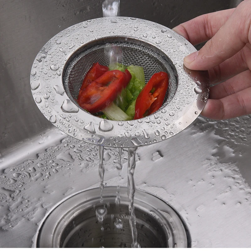 

Household Kitchen Stainless Steel Sink Anti-blocking Filter Kitchen Waste Drain Network Sink Floor Drain Sewer Cove