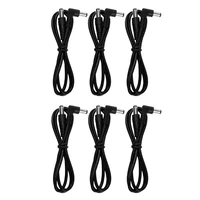 6 pcs guitar pedal power cord dc 5 5 x 2 1mm effect power cord cables piano electric guitar accessories keyboard