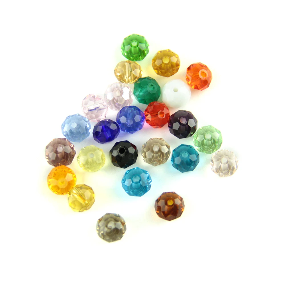 Круглые граненые стеклянные бусины Rondelle 3 мм свободные космические для