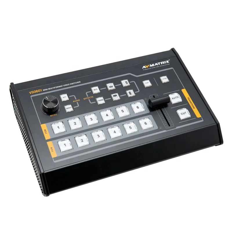 

Avmatrix VS0601 Mini 6 Channel Video Switcher Mixer