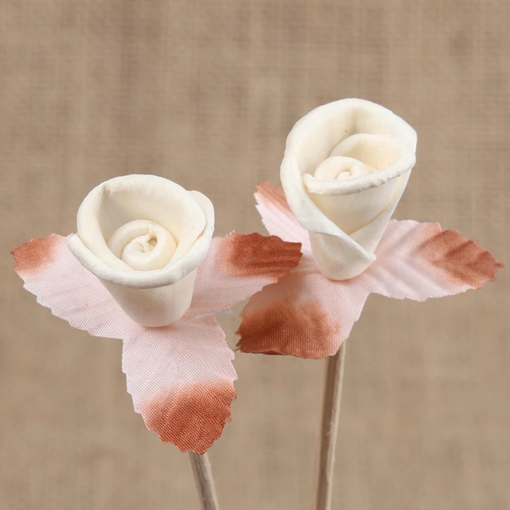 5pcs Daisy Flower Rattan Reeds Fragrance Diffuser Non-fire Replacement Refill Sticks Home Living Room Aromatic Incense