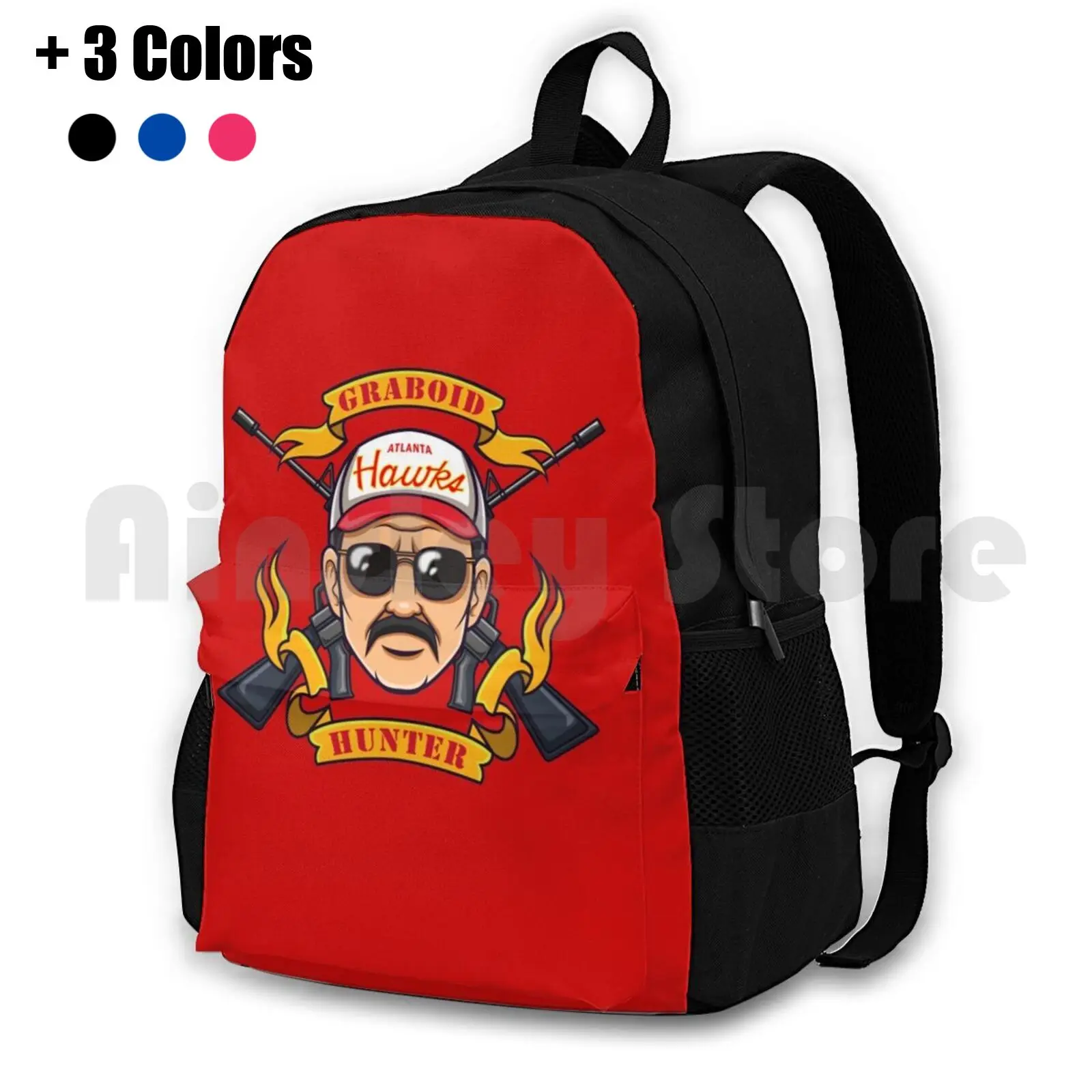 

Tremors Outdoor Hiking Backpack Waterproof Camping Travel Tremors 1980S 80S Movies 90S Movies Cartoon Graboids Graphic Hunters