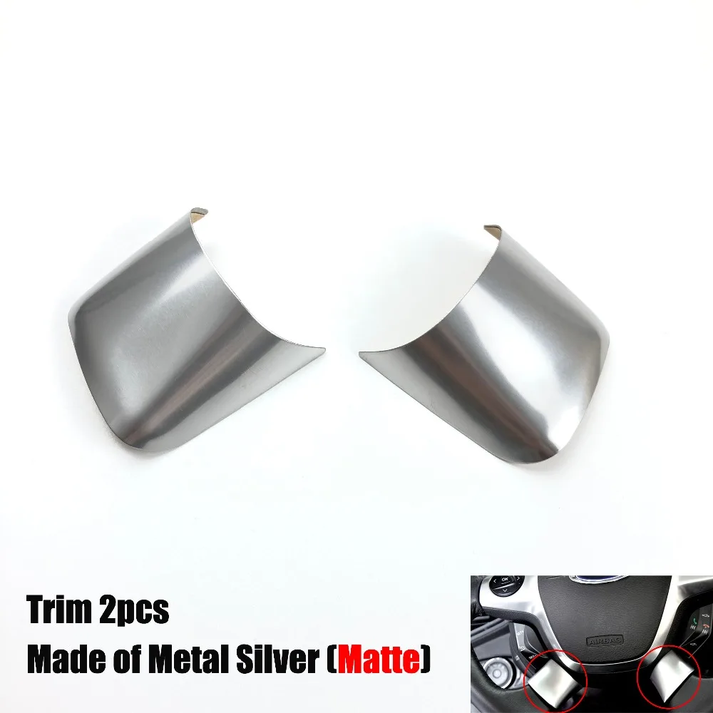 1pcs For Ford Focus 3 MK3(2012-)/For KUGA 2013- accessories Car styling steering wheel trim cover sticker decoration