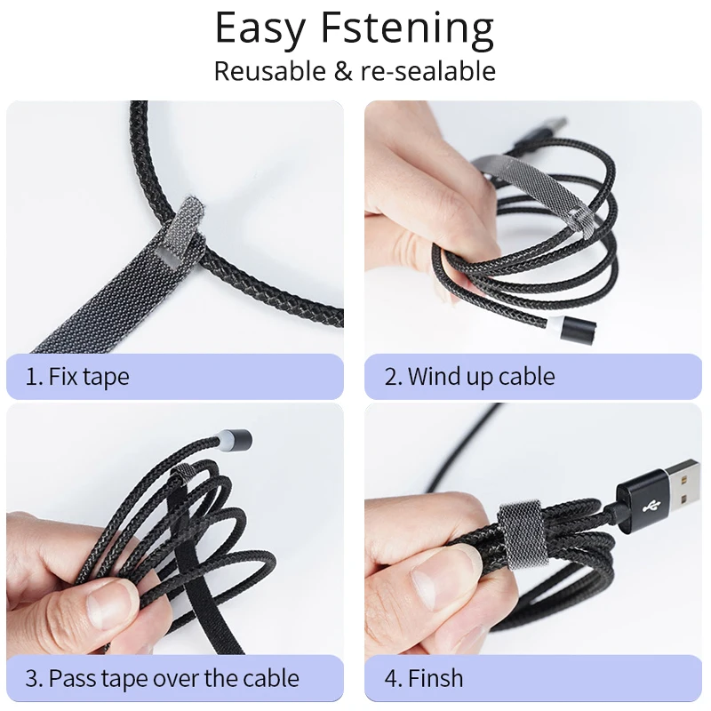 

20Pcs USB Cable Winder Organizer Computer Power Wire Tie Cable Management Home Harness For Earphone Mouse Cord Aux USB Cable