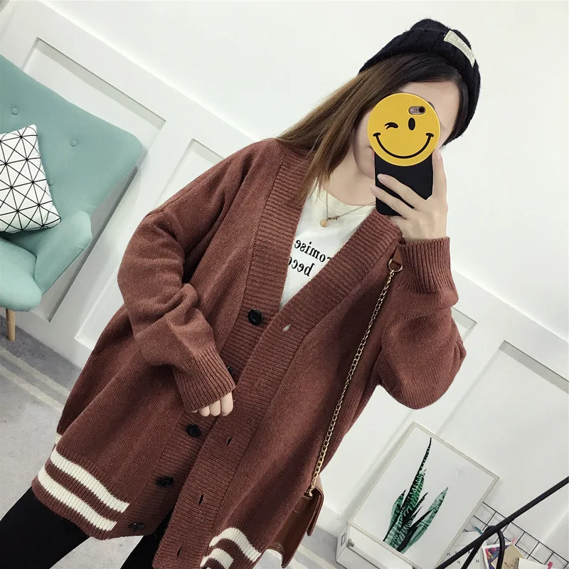 2019Autumn Winter Batwing long Sleeve Knitwear Cardigan Women smooth Knitted Sweater pocket design Cardigan Female Jumper Coat