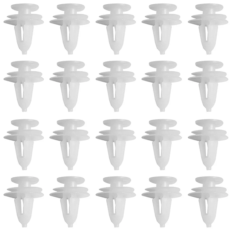 

Car White Plastic Rivets Fastener Door Clips for Volkswagen BMW E46 E39 Mini Cooper Audi A4 B6 B8 A5 Ford Fiesta Kuga