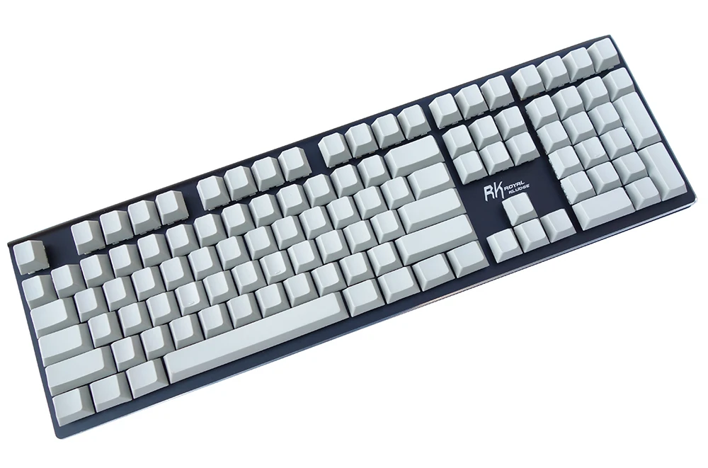 NPKC 125-key одноцветные вишневые профили пустые толстые PBT брелки ANSI ISO для Cherry MX переключатели механической клавиатуры