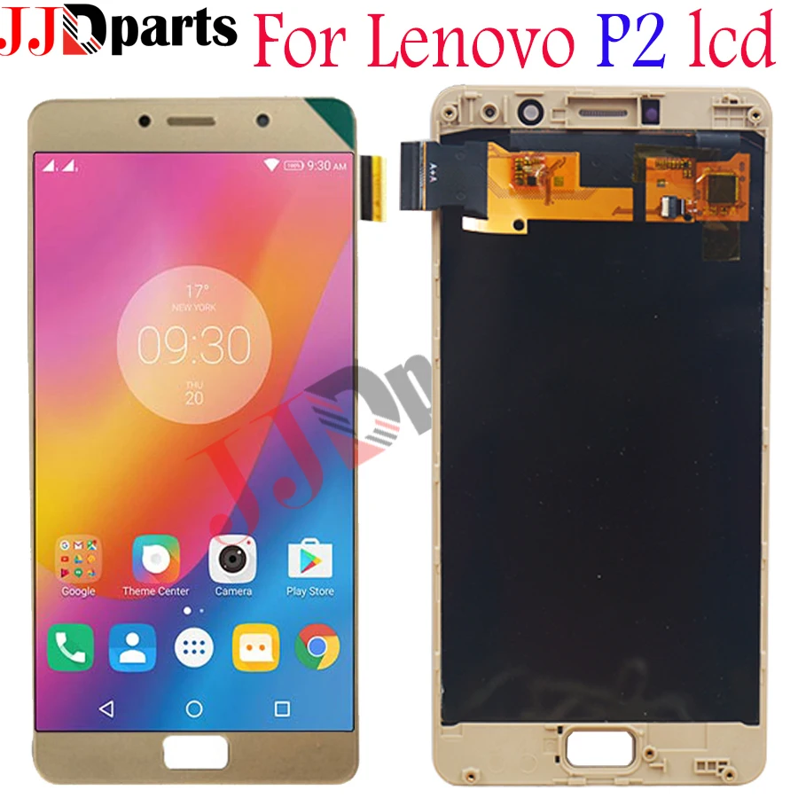Lenovo P2 ЖК-дисплей кодирующий преобразователь сенсорного экрана в сборе lenovo P2 дисплей с рамкой 5," для lenovo P2 P2a42 замена экрана