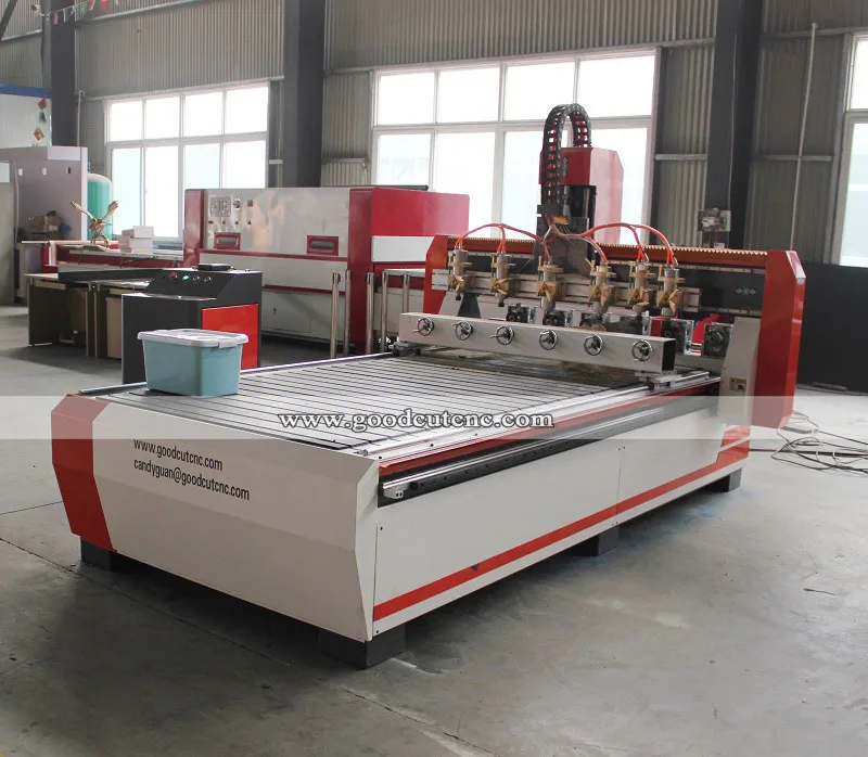 

Jinan GoodCut 8 heads wood cnc router with multi spindle for wood carving