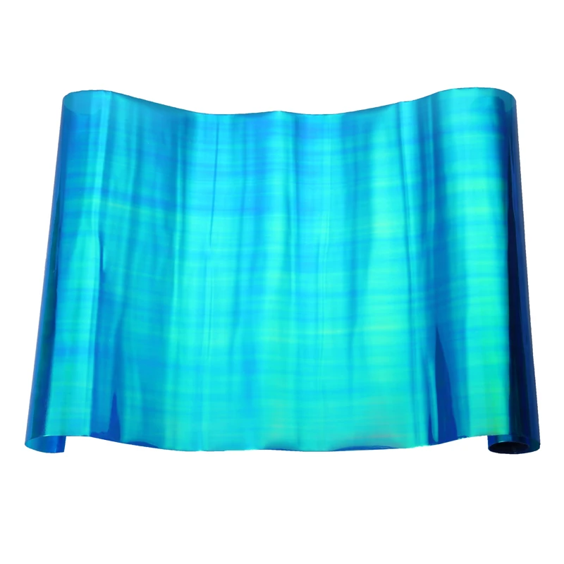 

200x30 см, цветная голубая светильник льная пленка-хамелеон, автомобильная лампа, задний фонарь, виниловая Тонировочная пленка, оберточная нак...