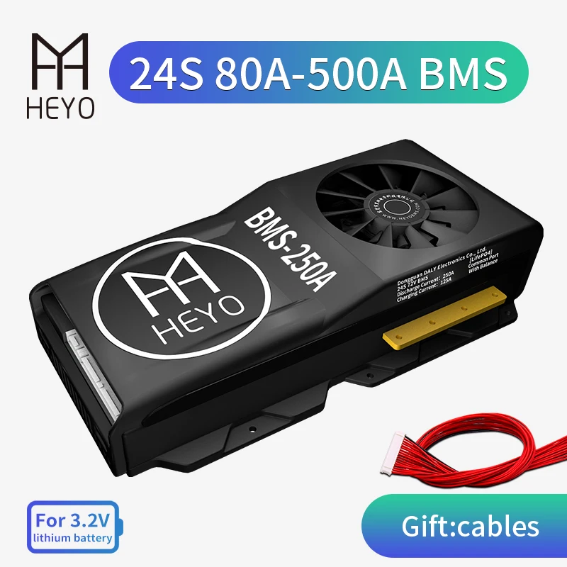 Защита аккумулятора HEYO LiFePo4 Lipo 24S 72V 80A 100A 150A 200A 250A 300A 400A 3 2 с небольшим балансом