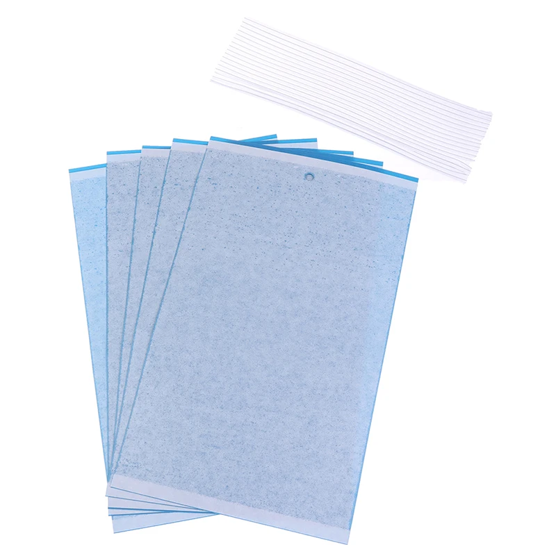 

5Pcs Two-sided Glue Stickers Hang Fly Trap Catchers Bug Insect Killer Pest Control For Balcony Garden Livestock Farm 15*25cm