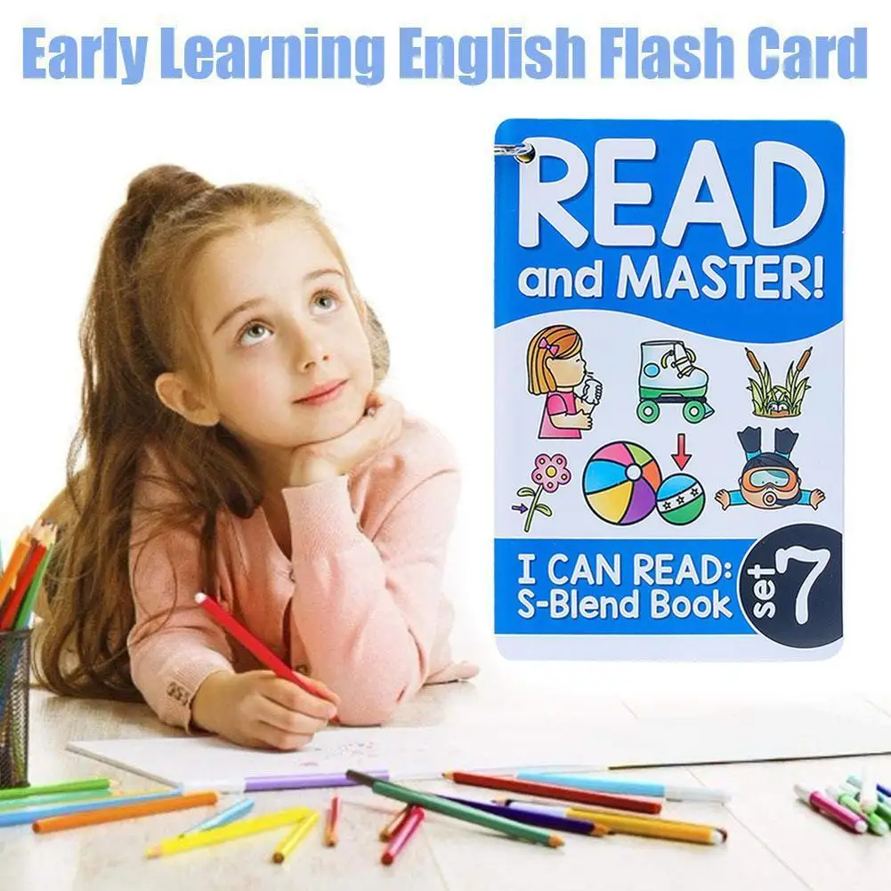 

112 Sets Of English Phonics Flash Cards Children Early Toys Cards Flash Educational English Learning For Kids Learning X2F1