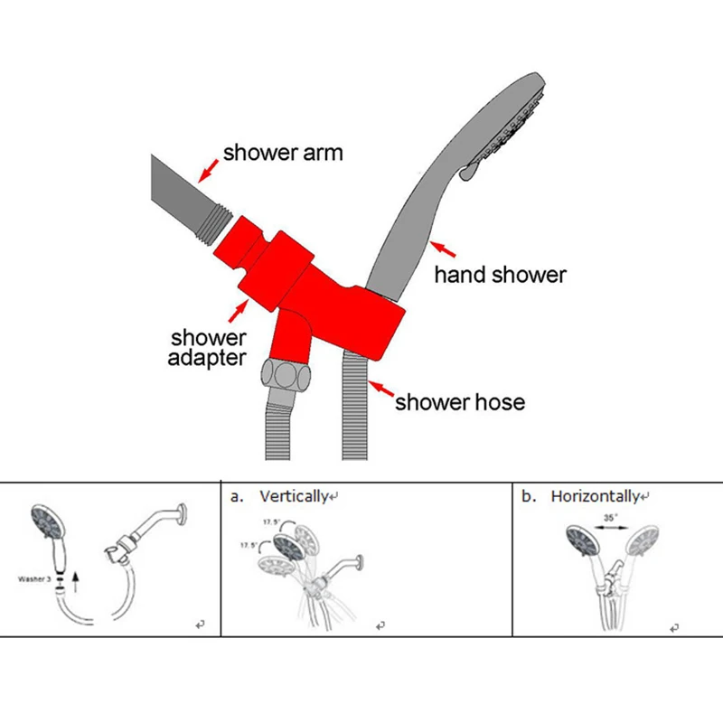 

High Pressure Handheld Shower Head 9 Spray Settings Hand Held Showerhead J99Store