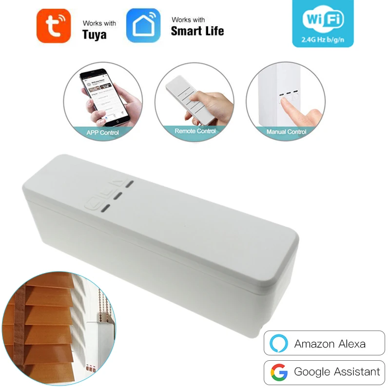 

Tuya Smart WiFi Curtain Roller Blinds Driver Smart Life DIY Electric Shutter Curtain Motor Via Alexa Google Remote Voice Control