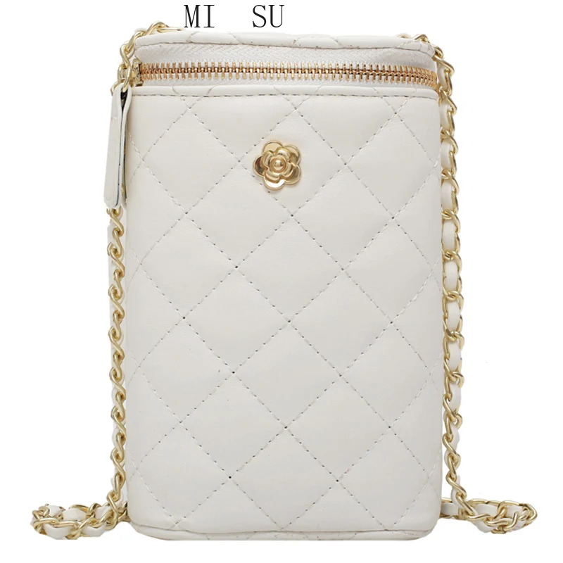 

Lattice Square Box Crossbody Bag 2021 Fashion New High-quality PU Leather Women's Designer Handbag Chain Shoulder Messenger Bag