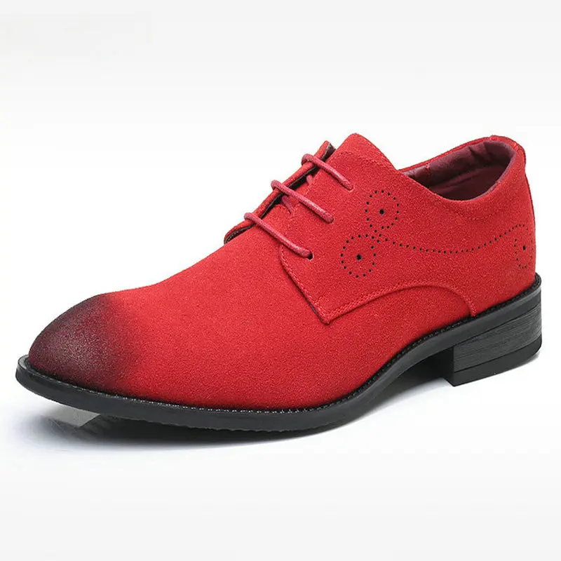 

Men's Dress Shoes 2019 NEW Pointed Lace-Up Business Shoes Men's leisure Frosted leather shoes oxford shoes C21-61