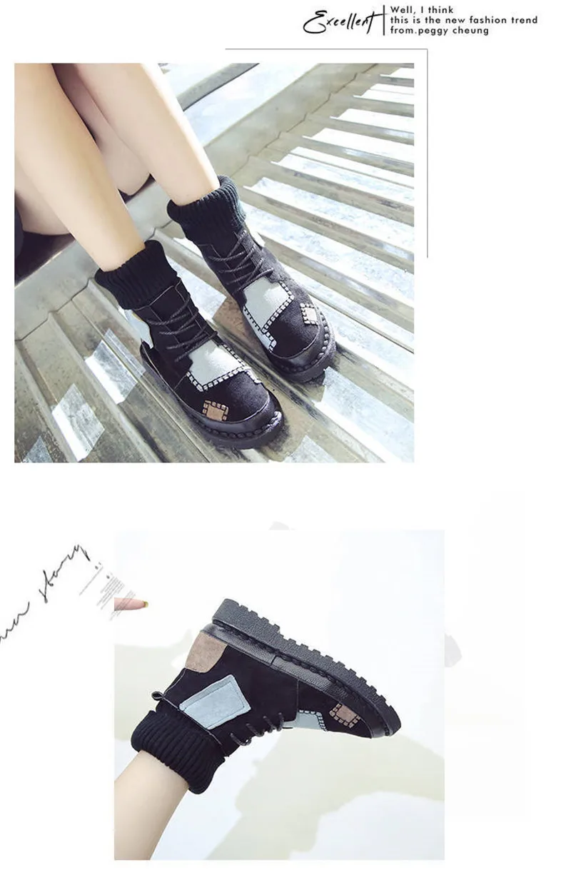 

2019 winter mouth boots women's Korean version of children's soft soled new socks boots leisure Women's