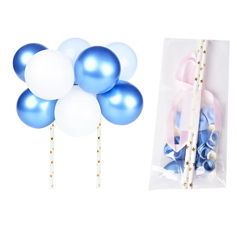 Воздушный шар из металлического латекса Конфетти украшение для торта на день