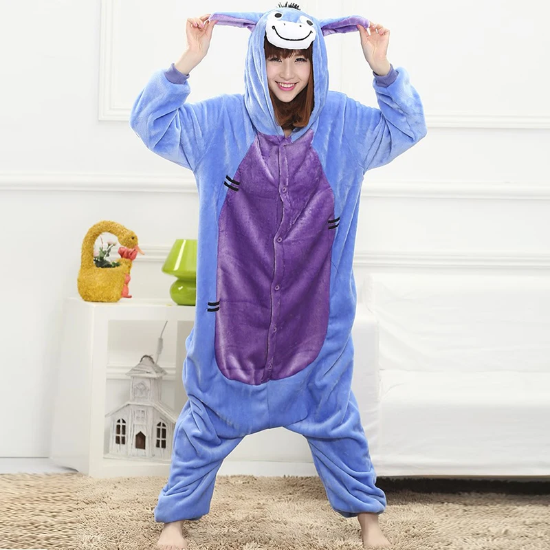 Пижама с мультяшными животными милое боди пижама осликом пикантный женский