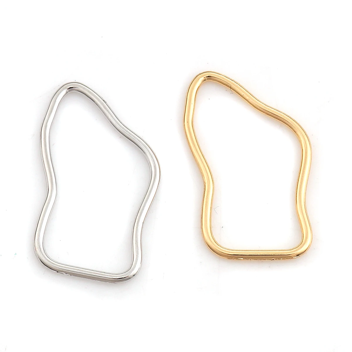 Doreen Box разъемы из цинкового сплава нерегулярные серебряные золотые/серебряные