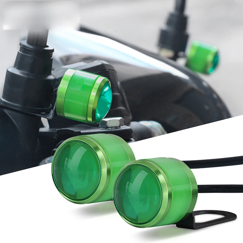 

2Pcs Motorcycle LED Lamp DRL Daytime Running Light 12V License Plate Light Bolt Screw Turn Signal Tail Light