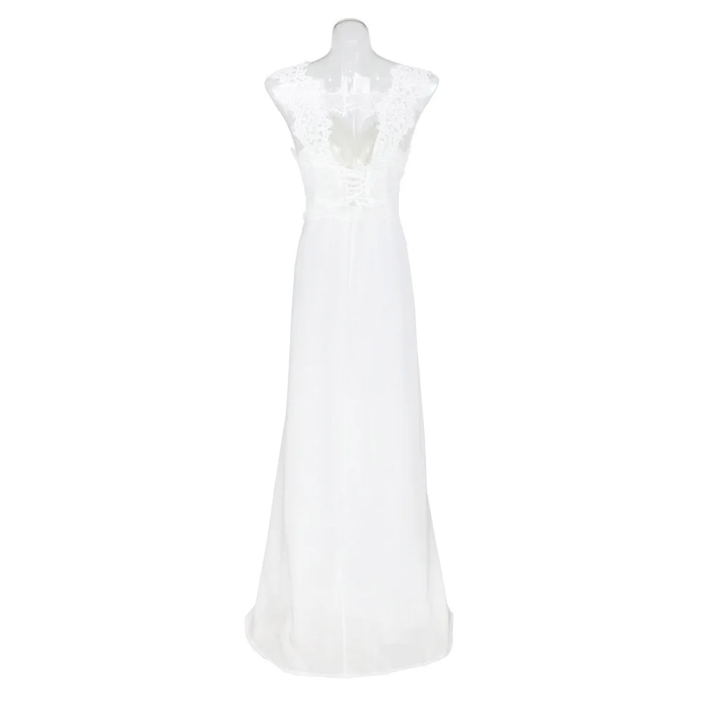Платье белое кружевное вечернее платье 2020 с квадратным вырезом без рукавов