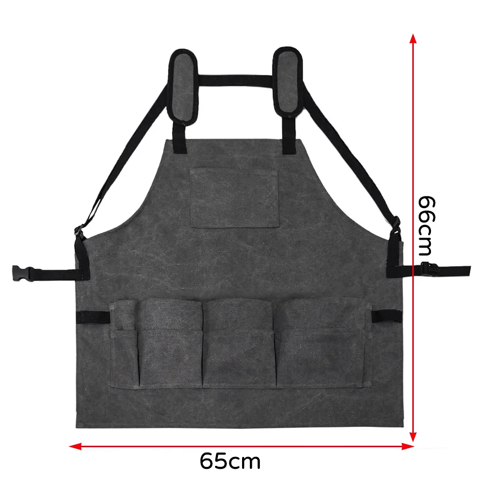 

Multifunction Apron Collector Waxed Canvas Work Apron Waterproof Tool Unisex