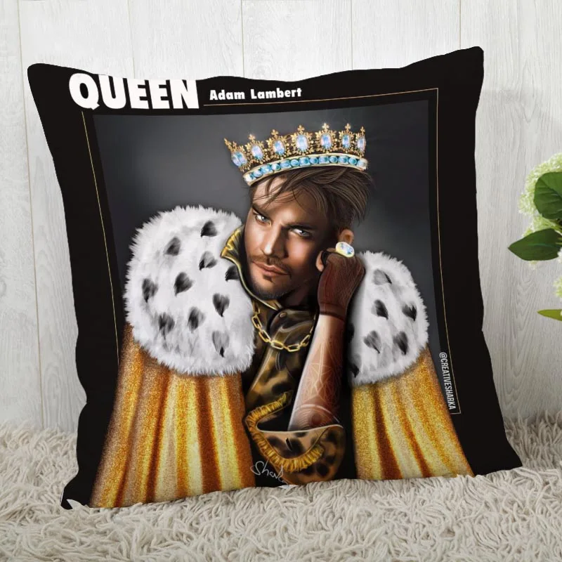 Наволочки на заказ Адам Ламберт квадратная наволочка рождественское на молнии, накидка для подушки, 40*40 см, 45*45 см(одна сторона - Цвет: Pillowcase 11
