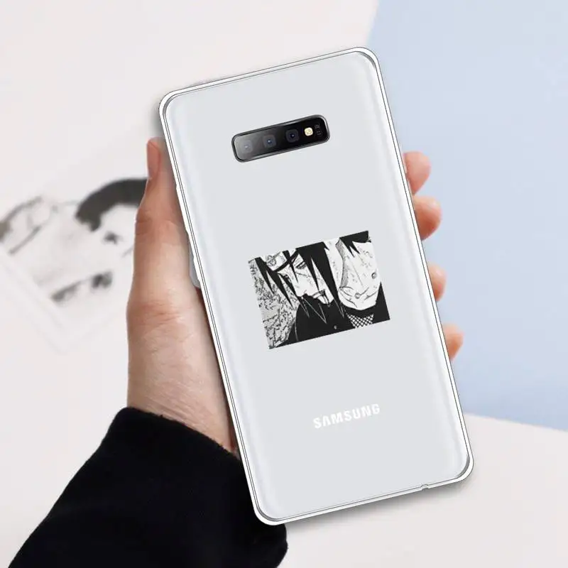 

Naruto Kakashi Akatsuki Itachi Uchiha Phone Case Transparent For Samsung Galaxy A 71 21s S note 8 9 10 plus 20 ultra