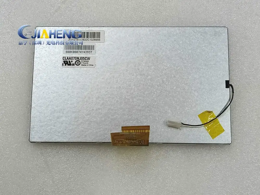 7-дюймовый ЖК-экран HD сенсорный экран CLAA070NJ05CW панель дисплея ЖК-дисплей дигитайзер 40 контактов 1024*600 165 мм*100 мм.