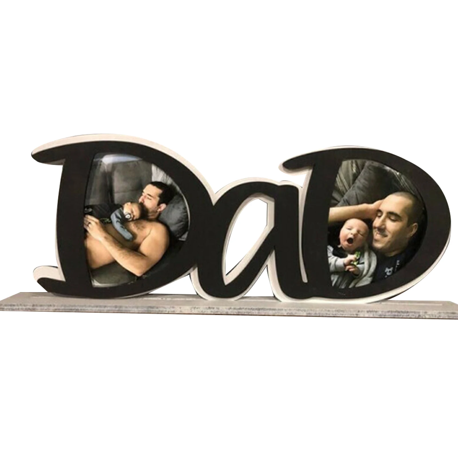 

Dad Picture Frame Dad Photo Holder Father's Day Gift Creative Wooden Desktop Ornament Home Decor TB Sale