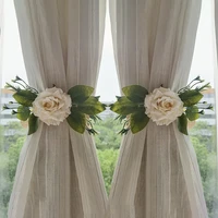 2 pcs flowers curtain tie back curtain decor decorative curtains home decoration accessories for living room bedroom window