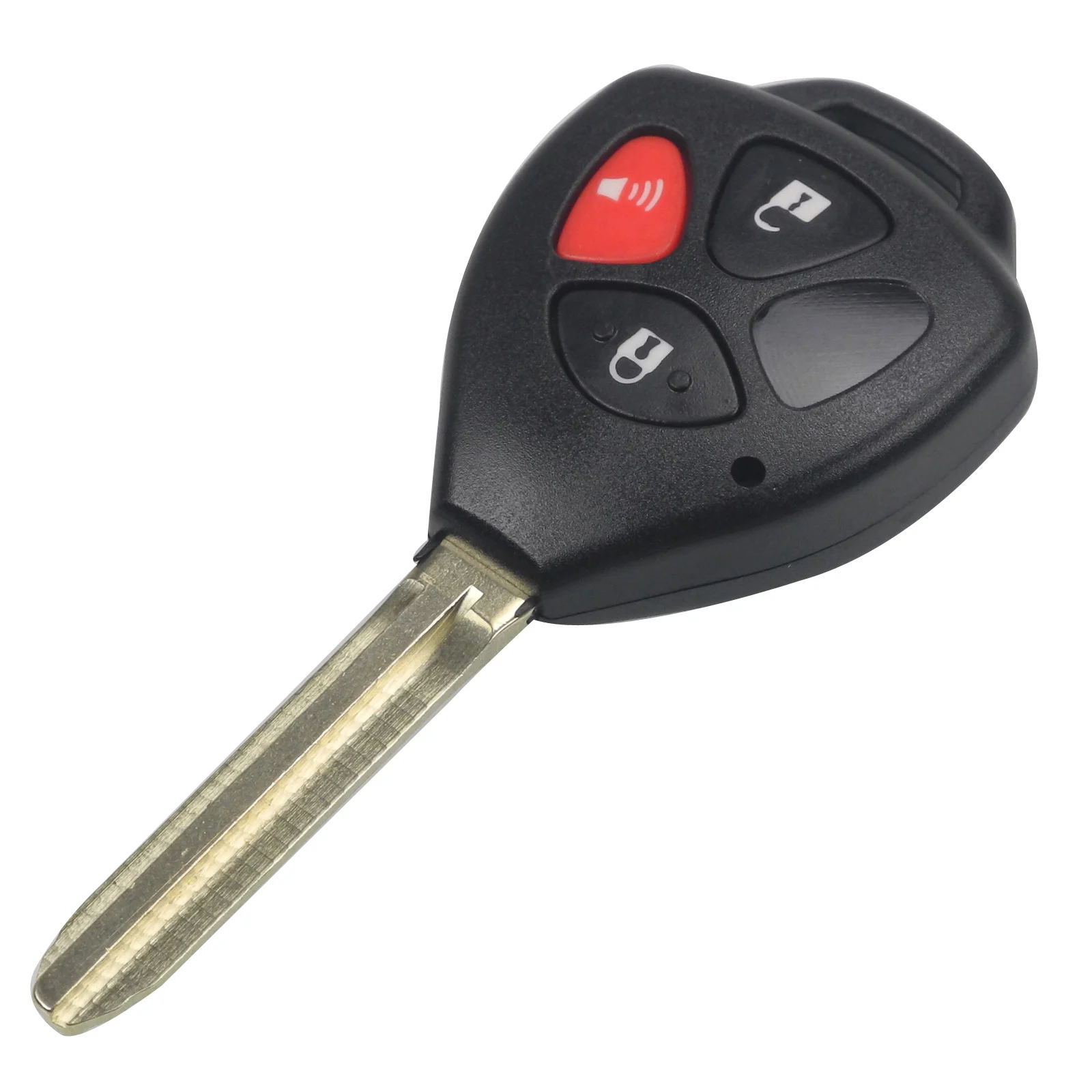 3 Button Panic Jingyuqin 2/3/4 кнопки дистанционного ключа оболочки для Toyota Camry ключ для Toyota Camry, Avalon, corolla матрица RAV4 Venza Yaris замена пустой чехол - Количество кнопок: 3 Button Panic